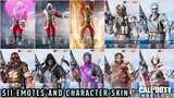 SEASON 11 : EMOTES AND CHARACTER SKIN LEAKS | CHARACTER SKIN IN LOBBY LOOKS AMAZING!!!