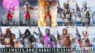 SEASON 11 : EMOTES AND CHARACTER SKIN LEAKS | CHARACTER SKIN IN LOBBY LOOKS AMAZING!!!