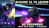 Alucard S2 To Legend Skin Script No Password | Full Voice & Full Effects | Mobile Legends