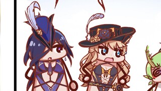 【荧四格】泳池派对，被——偷袭！