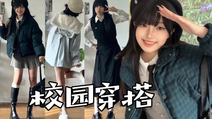 Gaya OOTD Cewek Manis di Kampus 🍰 Inspirasi Outfit School Style yang Imut dan Polos!