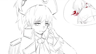 【Hetalia/APH بخط اليد】تعرض صديقي للضرب
