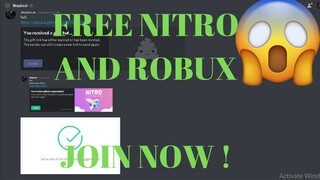 *NEW* HOW TO GET FREE NITRO/ROBUX ON DISCORD  OCTOBER (2019)