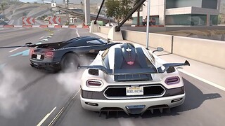 Bugatti Chiron vs Koenigsegg One Ladder Event - Rebel Racing