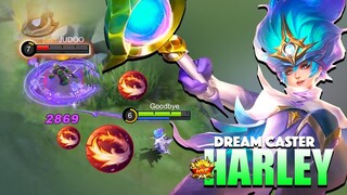 Dream Caster Harley New Skin Gameplay | New Collector Skin | Top Global Harley By Goodbye ~ MLBB