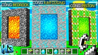 Minecraft, Nhưng Bạn Có Thể Xây Dựng Cánh Cổng Từ Bất Kì Khối Nào ** CÁNH CỔNG KIM CƯƠNG, ...