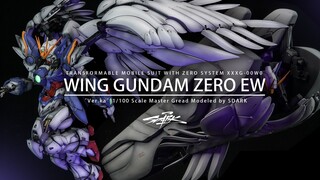 【SDARK】 Bandai MG Flying Wing Zero EW Ver.Ka + Transporter được khôi phục! [New Mobile Suit Gundam W