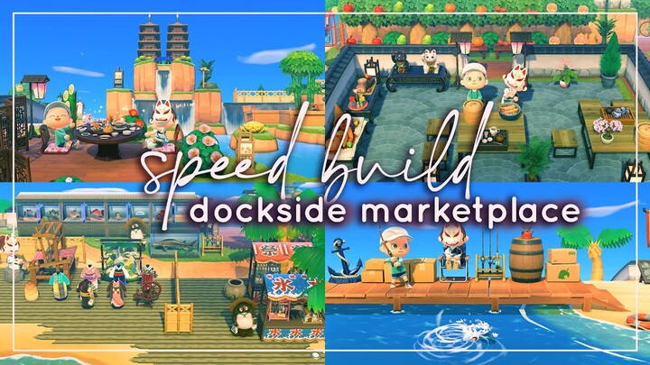 Dockside Marketplace {Speed Build} | Animal Crossing: New Horizons