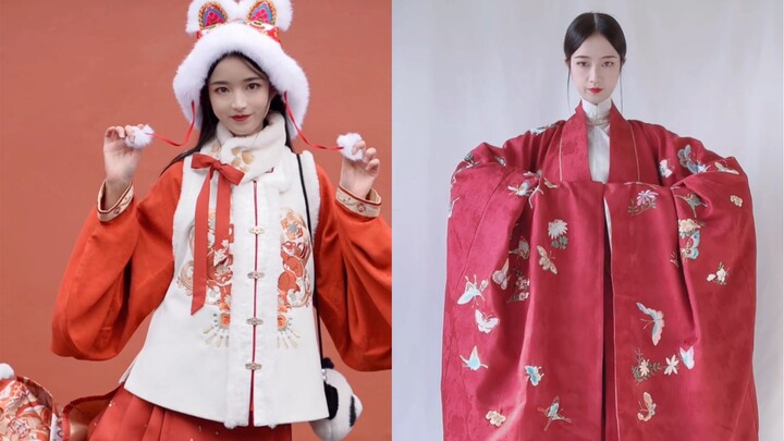 这两套汉服，过年穿你选哪套？一个俏皮可爱，一个端庄大方