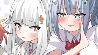 There is a devil inside the little rabbit, and the ears on its head are switches. Xiaobai is curious