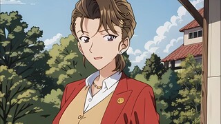 Mio Tokiwa, the beautiful schoolmate of Kogoro Mori in the movie