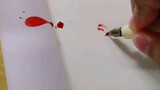 Calligraphy with own blood