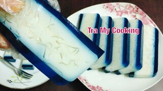 Cách làm RAU CÂU SỢI giòn sần sật, rất ngon, màu đẹp từ hoa đậu biếc | Tra My Cooking