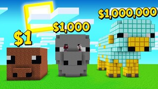 ถ้าเกิด!? บ้านหมูคนจน $1 เหรียญ VS บ้านหมูคนรวย $1,000,000 เหรียญ - Minecraft พากย์ไทย