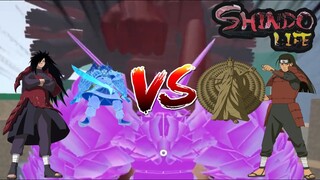 MADARA UCHIHA VS HASHIRAMA SENJU! SHINDO LIFE AKUMA AGAINST ADURITE RED WOOD! Epic battle- Roblox