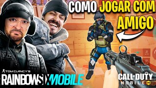 Joguei RAINBOW SIX MOBILE com AMIGO e PIREI EM UMA COISA...