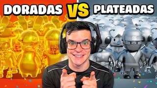 DORADAS vs PLATEADAS 😱 (Batalla de Skins Stumble Guys)