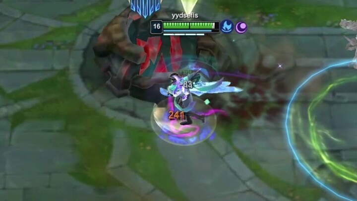 White knife sticking
