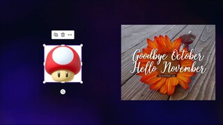 MushroomGames | Mushroom Animation - Bye Oct - Hi Nov | Animation