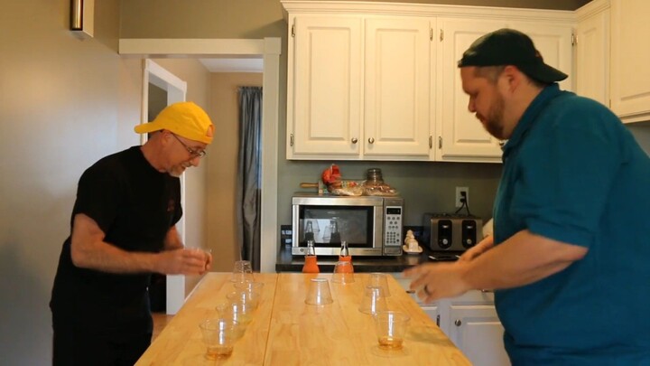 Uncle Larry and Joe Take On the Cup-Flip Challenge!!