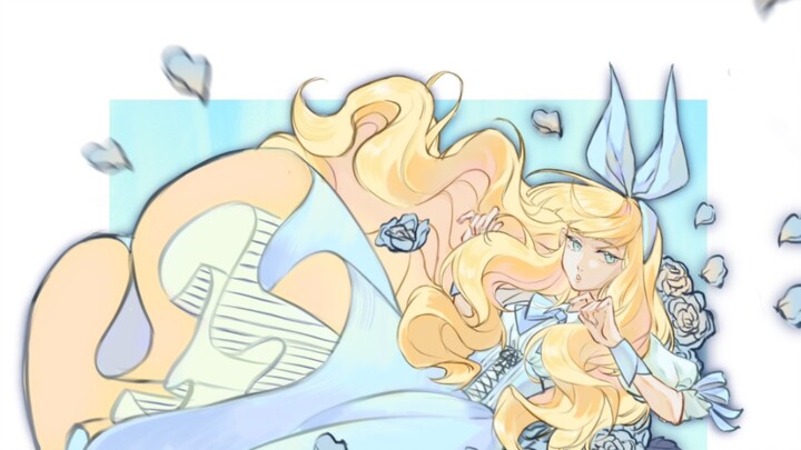 The Girl on the Blue Rose