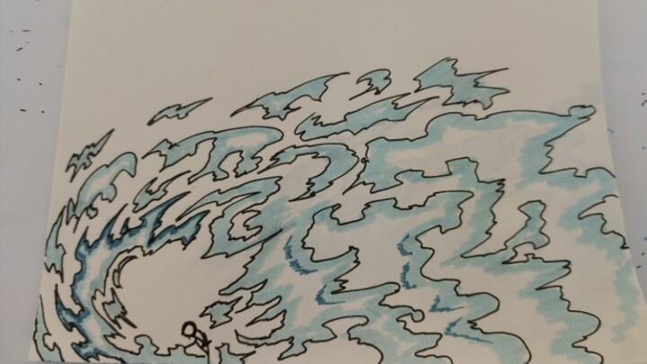 [All Styles of the Mist Breathing] Demonstration of Mist Breathing Forms 1–7 Using a Stick Figure