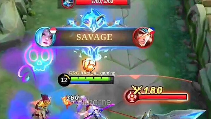 21 kills kda + savage!! top global Karina moontage