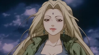 Naruto in the style of the golden age of Japanese anime in the 80s and 90s