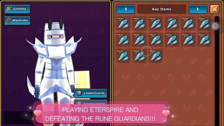 Playing Eterspire and DEFEATING THE RUNE GUARDIANS! Getting ShardSplinters for Tarrasaga! 😁