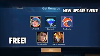 FREE REDEEM SKIN AND DIAMONDS REWARDS & EMOTES! - NEW EVENT | - 2021 MOBILE LEGENDS