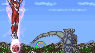 [Mugen] Pemeragaan ulang klasik "Rainbow Monster Mirror". Tiga Ultraman VS Shilbagon.