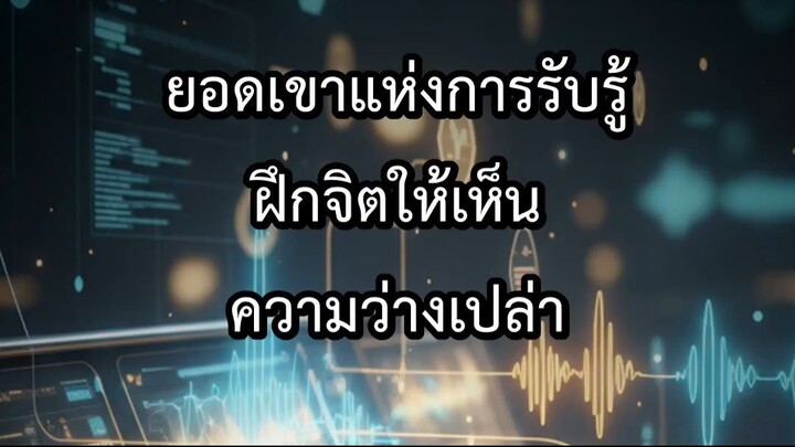 ยอดเขาแห่งการรับรู้ ฝึกจิตให้เห็นความว่างเปล่า