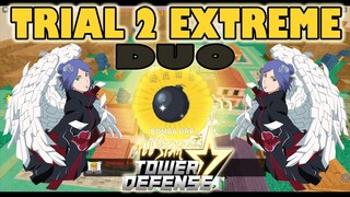 BEATING TRIAL 2 EXTREME DUO WITH A FRIEND (EASIEST WAY) - ALL STAR TOWER DEFENSE