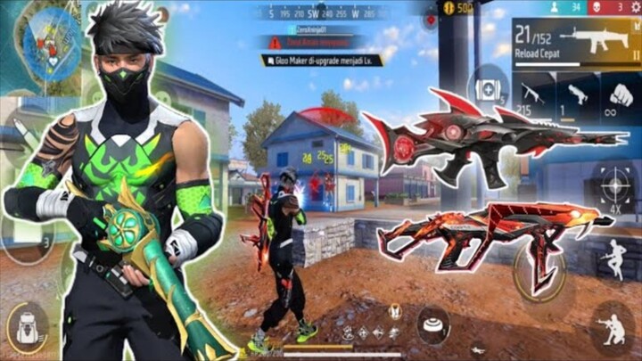 SOLO VS SQUAD PAKE SET KEREN BERTEMA NINJA !!
