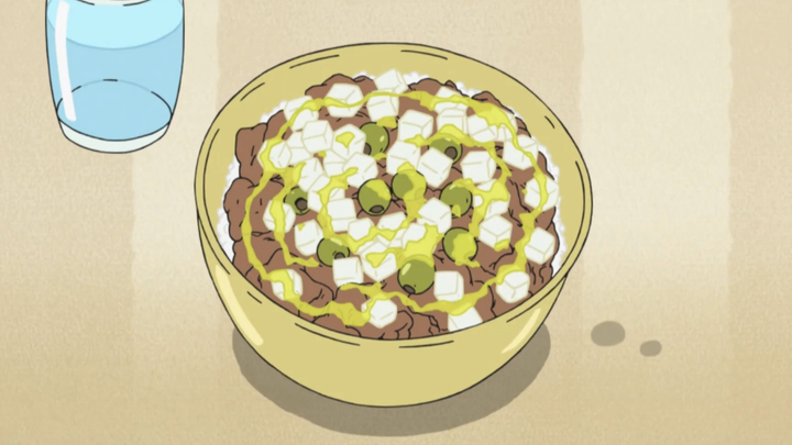 [Crayon Shin-chan Food Edition] Eat Italian-style beef bowl! Cheesecake later~ Have lunch in front o