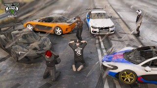 PURSUIT LAWAN MOBIL POLISI TERGANAS DI KOTA !! (PART 5) GTA V ROLEPLAY !!