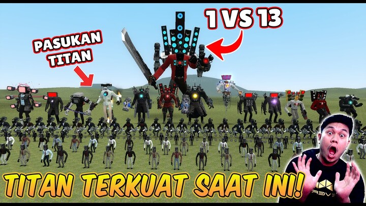 TITAN SPEAKERMAN UPGRADE V3 VS 13 TITAN TERKUAT DI SKIBIDI TOILET! Ternyata Ini Titan Terkuat