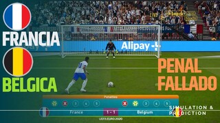 Penalties ⚽ Francia - Belgica 🏆 EURO 2024 | simulación de videojuego