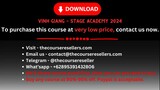 Vinh Giang – Stage Academy 2024