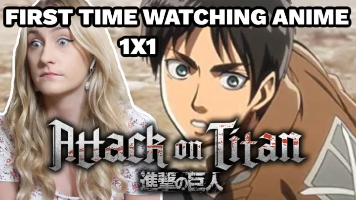 FIRST TIME EVER WATCHING ANIME *Attack On Titan Reaction* (Tv Show Tuesday)
