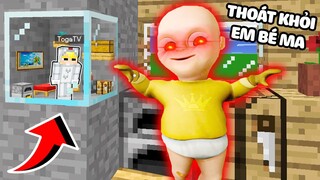 TÔ GÀ THỬ THÁCH 24H TRỐN KHỎI BABY IN YELLOW TRONG MINECRAFT*TRỐN THOÁT KHỎI EM BÉ MA SIÊU KINH DỊ