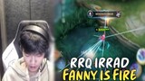 IRRAD NEW RRQ JUNGLER FANNY CABLE IS FIRE IS HE ON THE LEVEL OF KAIRI