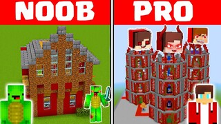 Minecraft NOOB vs PRO: MAIZEN SCARY HOUSE.EXE by Mikey and JJ (Maizen Parody)