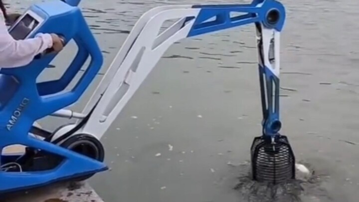 Fishermen and excavator operators fall silent together.