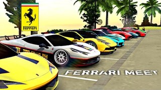 Ferrari Carmeet in Car Parking Multiplayer
