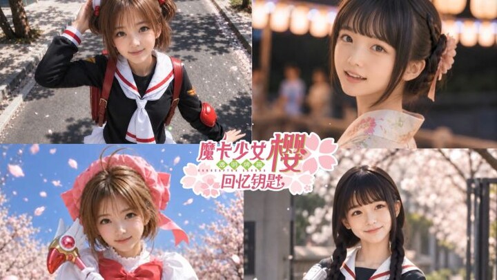 Cardinal Sakura AI Real-Life Transformation (Includes the Transparent Card Arc Outfit) #CardcaptorSa