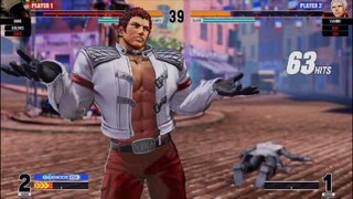 KOF15　チャンピオンvs拳皇　最強社の６３HITコンボ　その前のククリのシャッターストライクコンボもヤバイ