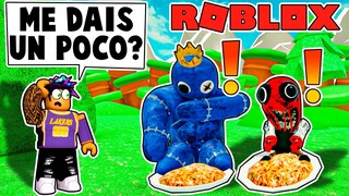 LES ROBÉ LA COMIDA A RAINBOW FRIENDS...😋😅😱