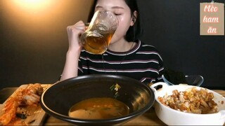 2 gói mì Jin Ramen, cơm gà mayo, kimchi ăn kèm 9 #amthuc