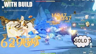 Solo  | Ningguang dmg showcase (1 shot build )